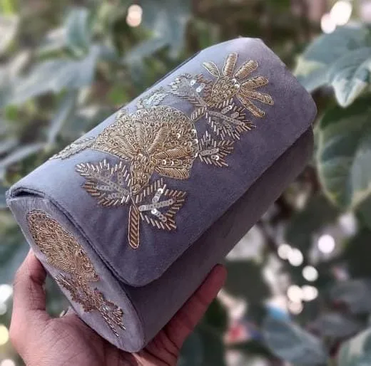 BESTSELLER embroidery work suede sling bags