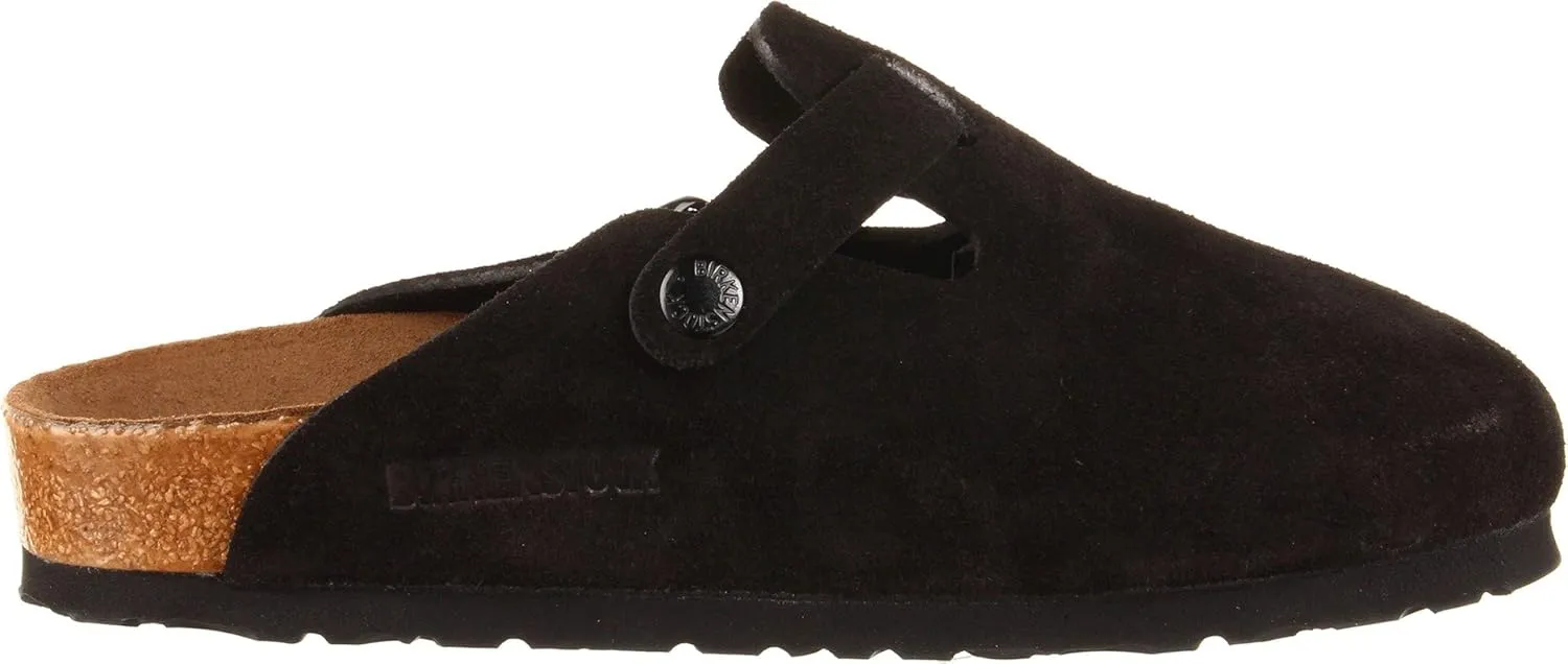 Birkenstock Unisex-Adult Boston Bosten Super-Runner Work Shoes Natural Leather Black Size 36-Normal Footbed, 10