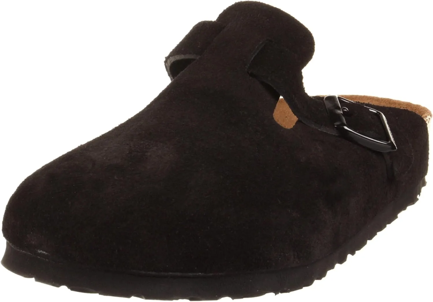 Birkenstock Unisex-Adult Boston Bosten Super-Runner Work Shoes Natural Leather Black Size 36-Normal Footbed, 10