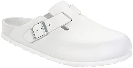 Birkenstock Unisex-Adult Boston Bosten Super-Runner Work Shoes Natural Leather Black Size 36-Normal Footbed, 10