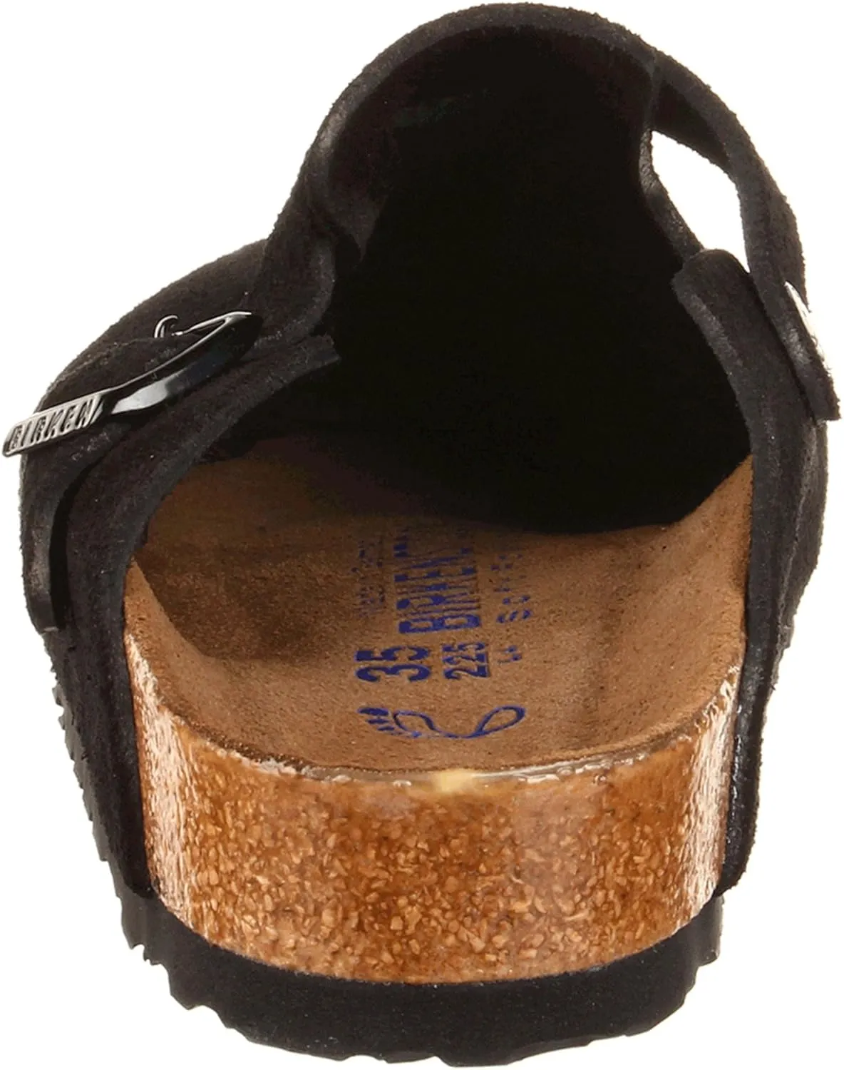 Birkenstock Unisex-Adult Boston Bosten Super-Runner Work Shoes Natural Leather Black Size 36-Normal Footbed, 10