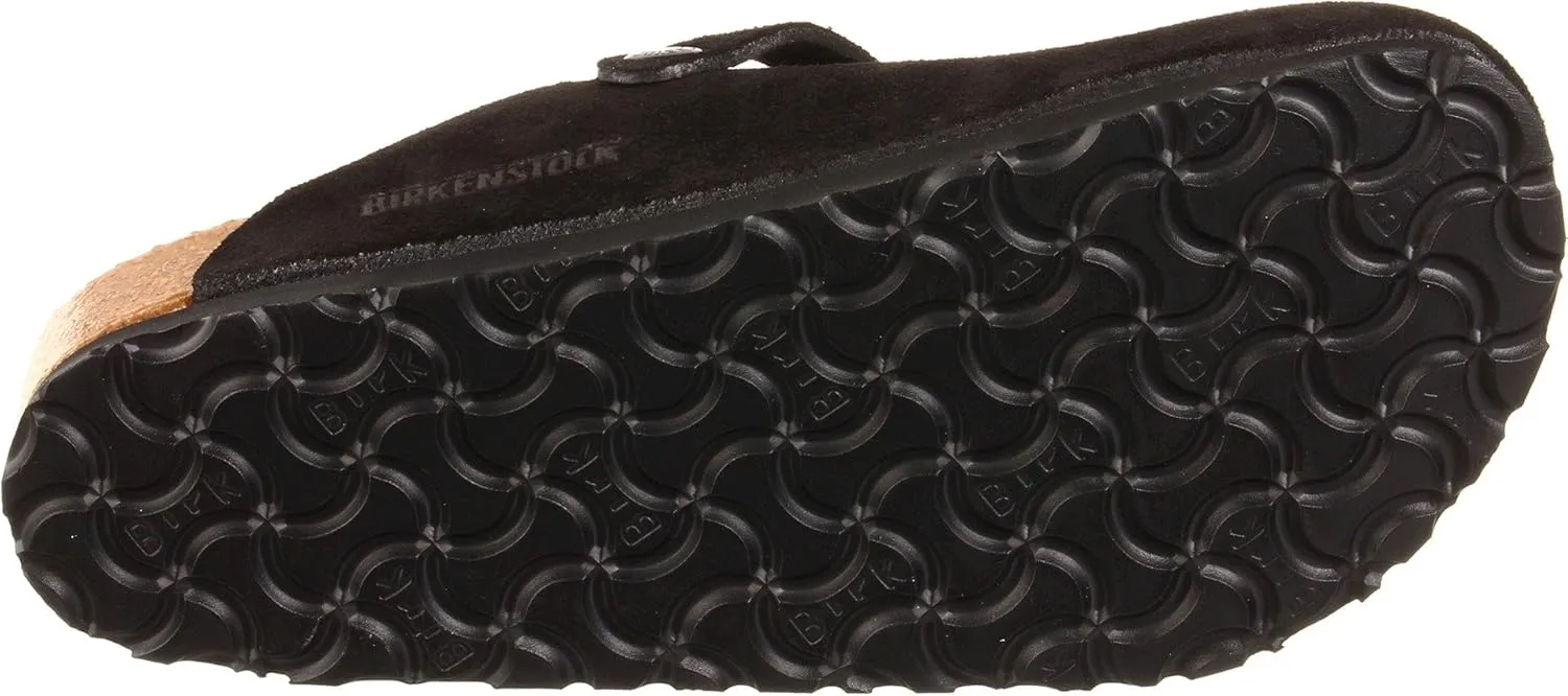 Birkenstock Unisex-Adult Boston Bosten Super-Runner Work Shoes Natural Leather Black Size 36-Normal Footbed, 10