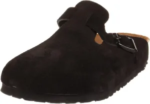 Birkenstock Unisex-Adult Boston Bosten Super-Runner Work Shoes Natural Leather Black Size 36-Normal Footbed, 10