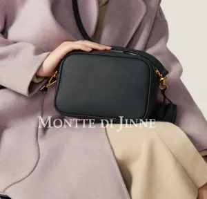 Black Leather Bag Two Tassels