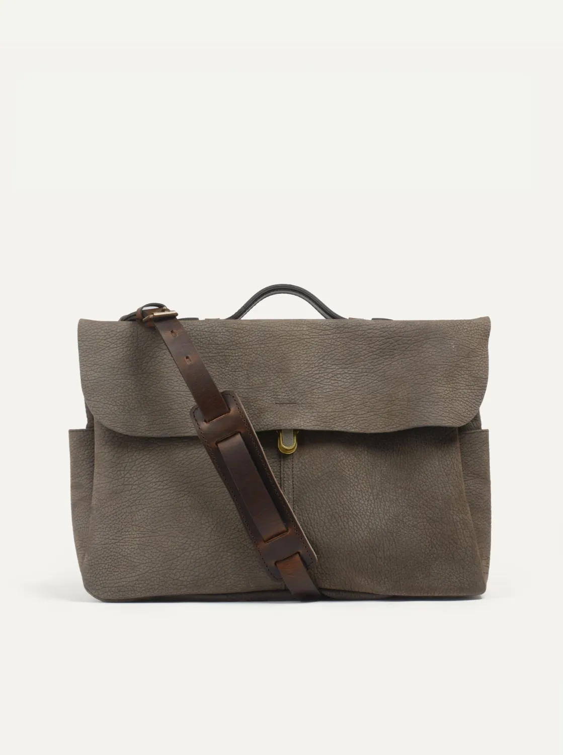 Bleu De Chauffe, Satchel Bag Charles, Khaki Brown