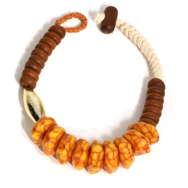 Bohemian Statement Beads Necklace