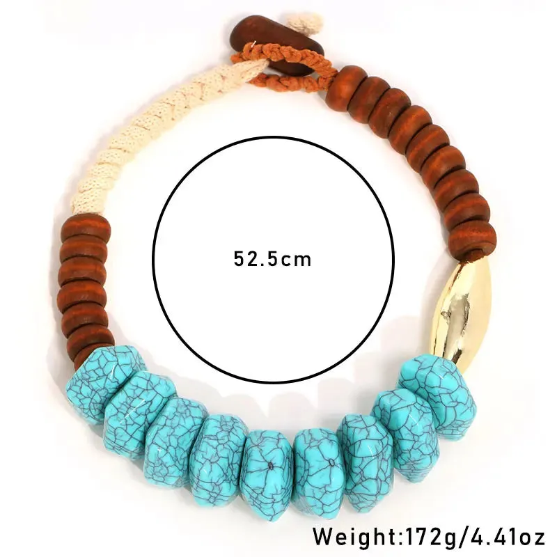 Bohemian Statement Beads Necklace