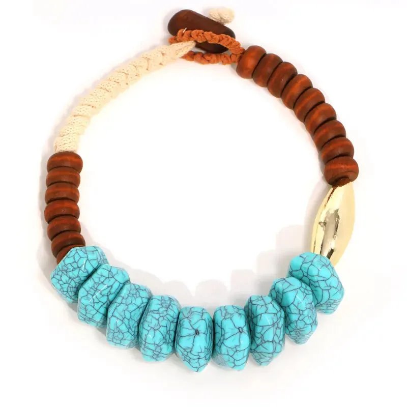 Bohemian Statement Beads Necklace