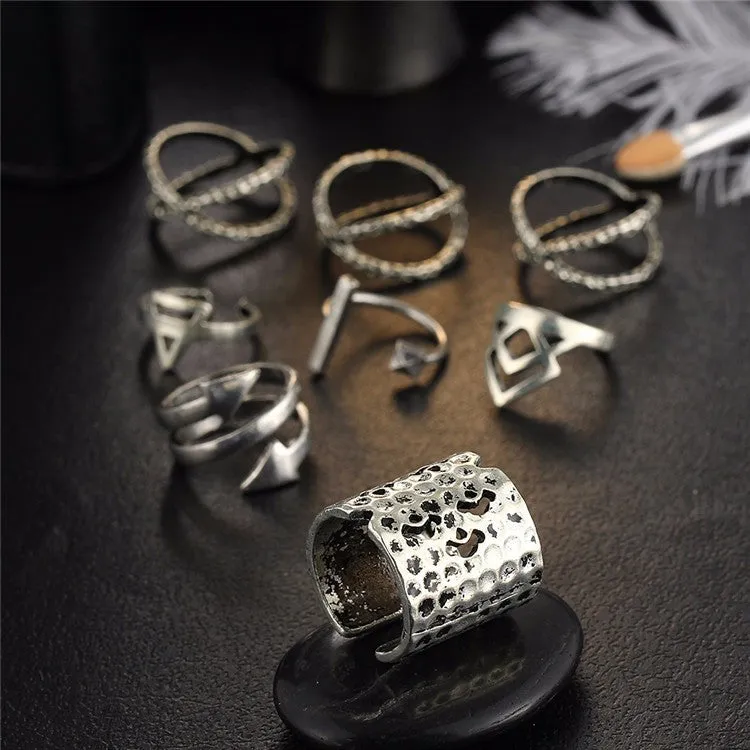 Bohemian Style Rings Set