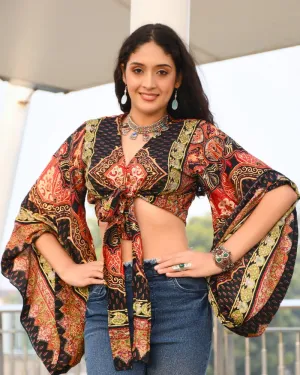 Bohemian sunset paisley top