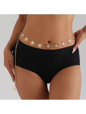 Bohemian Vortex Sun Waist Chain Layered Vintage Belt