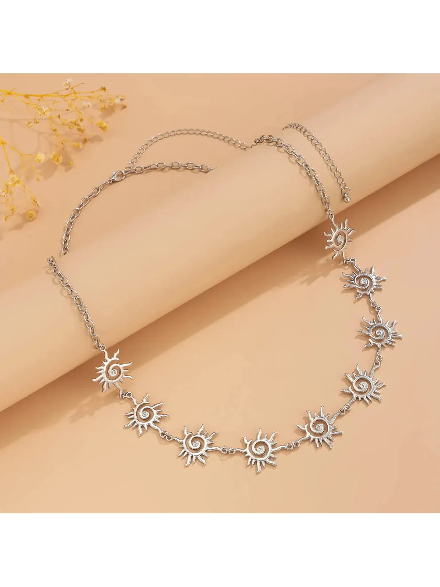 Bohemian Vortex Sun Waist Chain Layered Vintage Belt