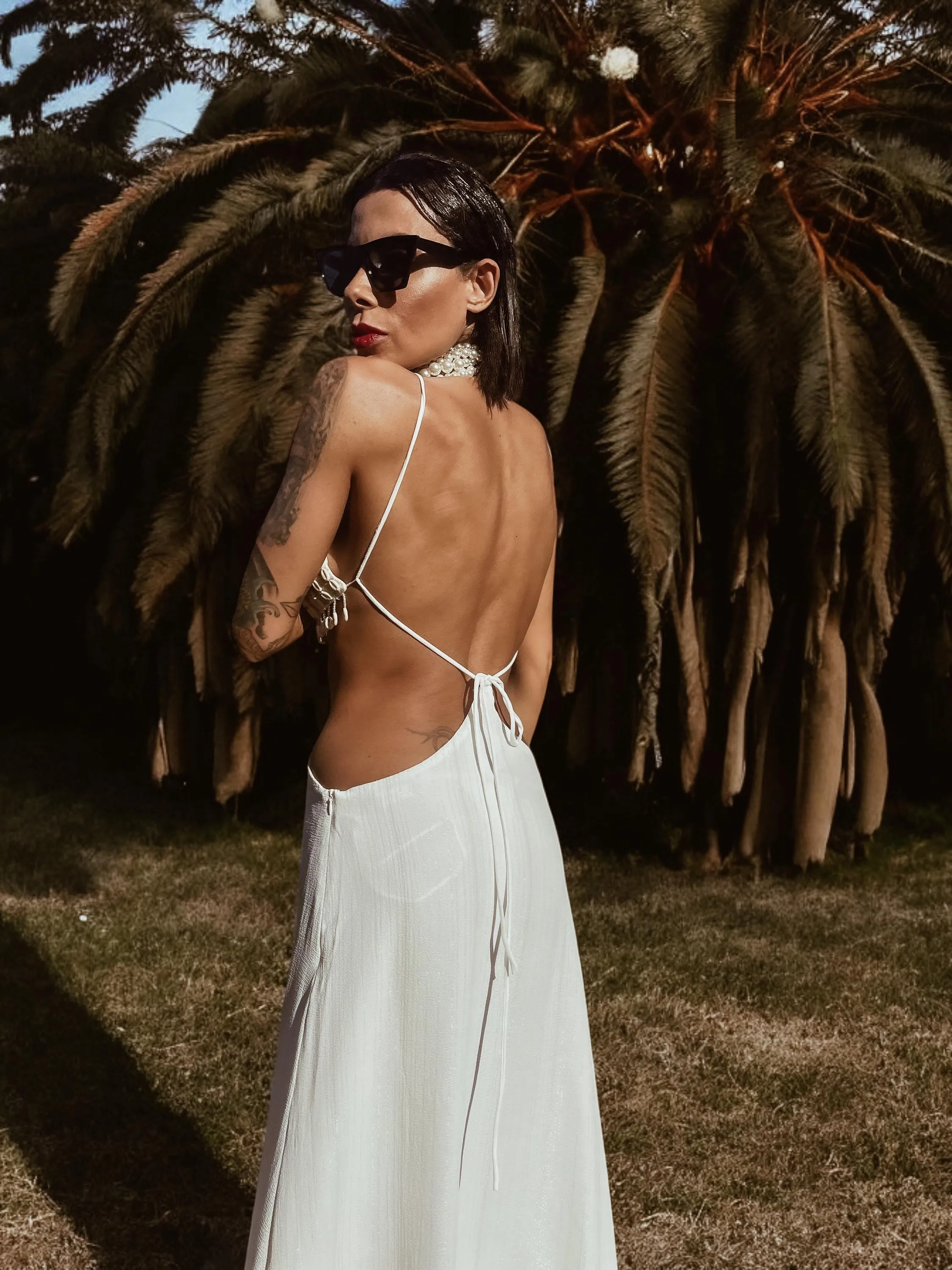 Boho Beach Fringe Wedding Gown Bachelorette Party Dress Honeymoon Dress Tulum Vacation Dress Western Gypsy Bohemian Festival Goddess Dress