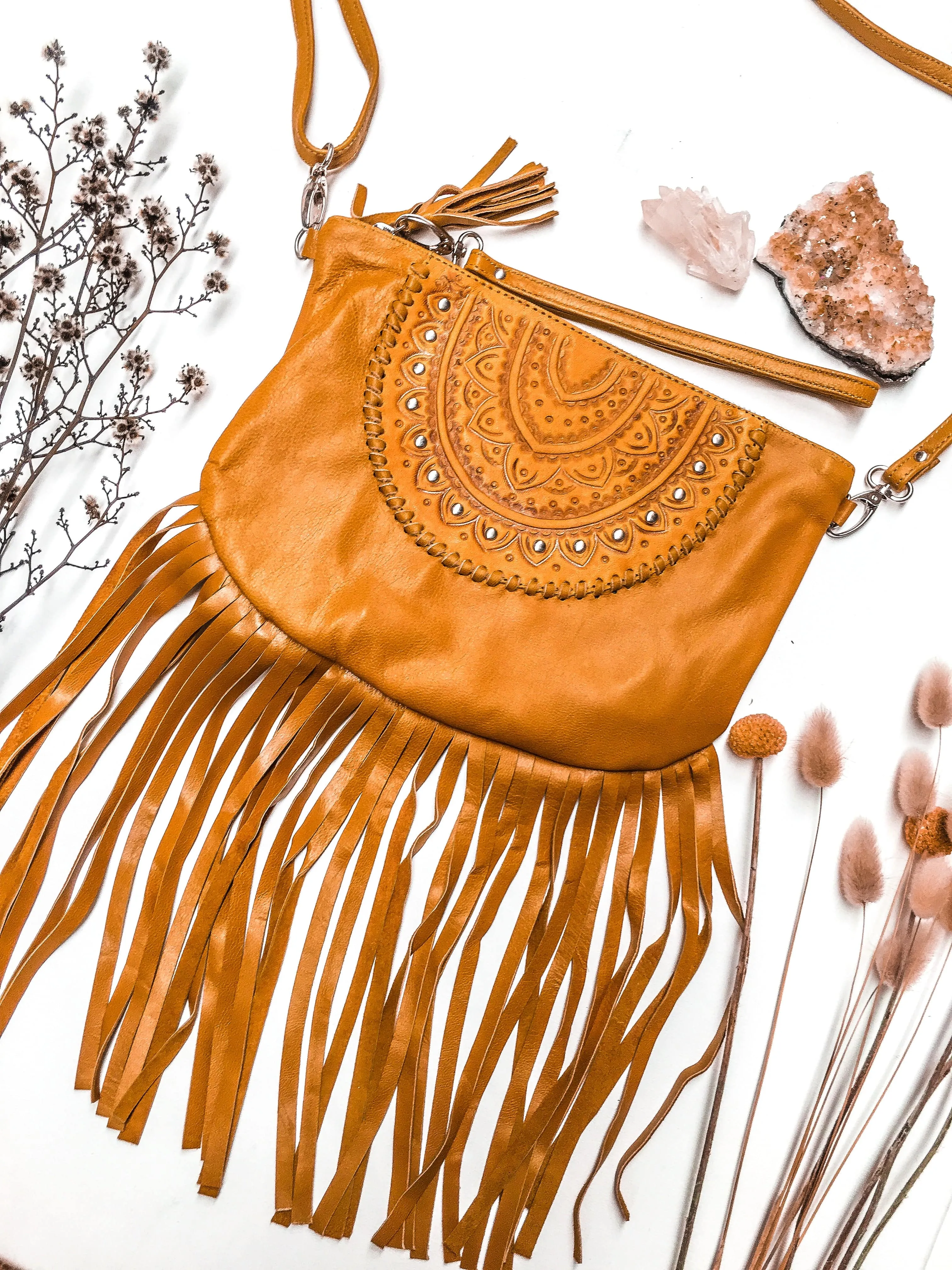 Bonita Leather Clutch Bag