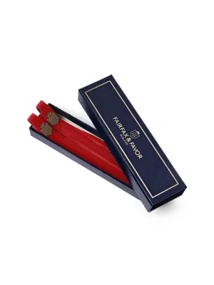 Boot Tassels - Red Suede