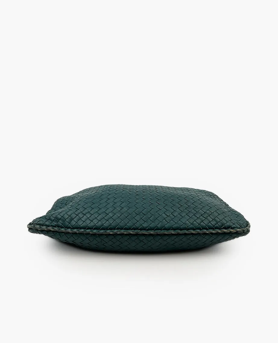 Bottega Veneta Intrecciato Hobo Bag Green