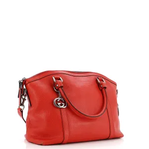Britt Convertible Dome Satchel Leather Medium
