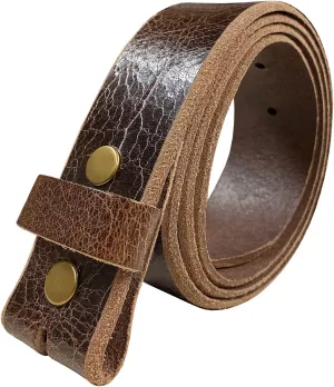 BS304 Genuine Full Grain Vintage Leather Belt Strap or Belt with Buckle_1-1/2"(38mm) wide