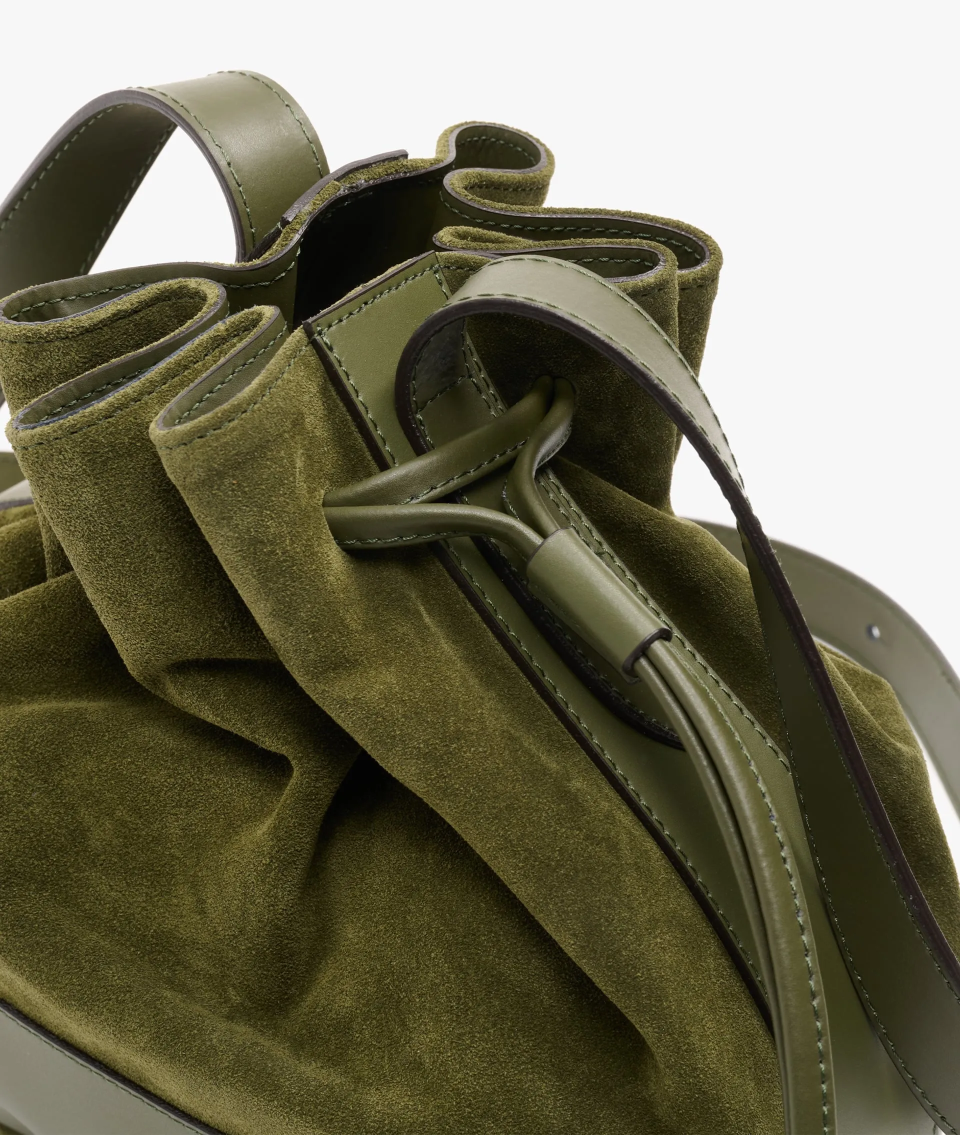 Bucket Bag Twin Deluxe in Dark Green
