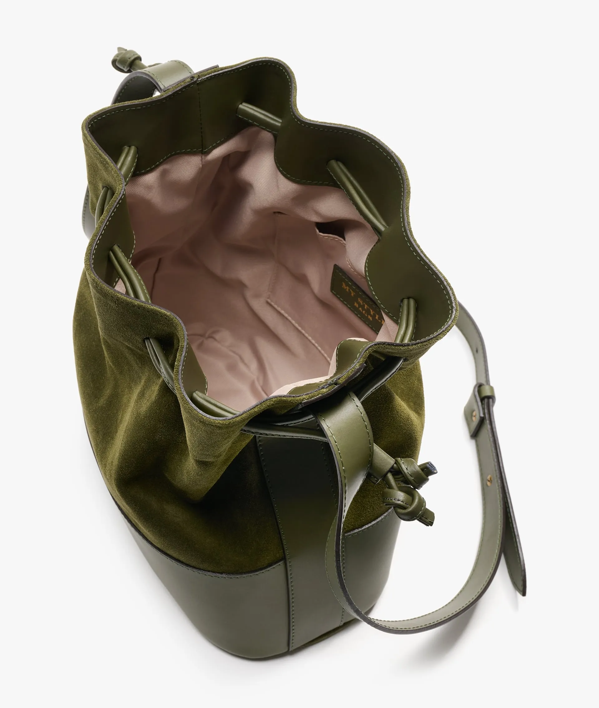 Bucket Bag Twin Deluxe in Dark Green