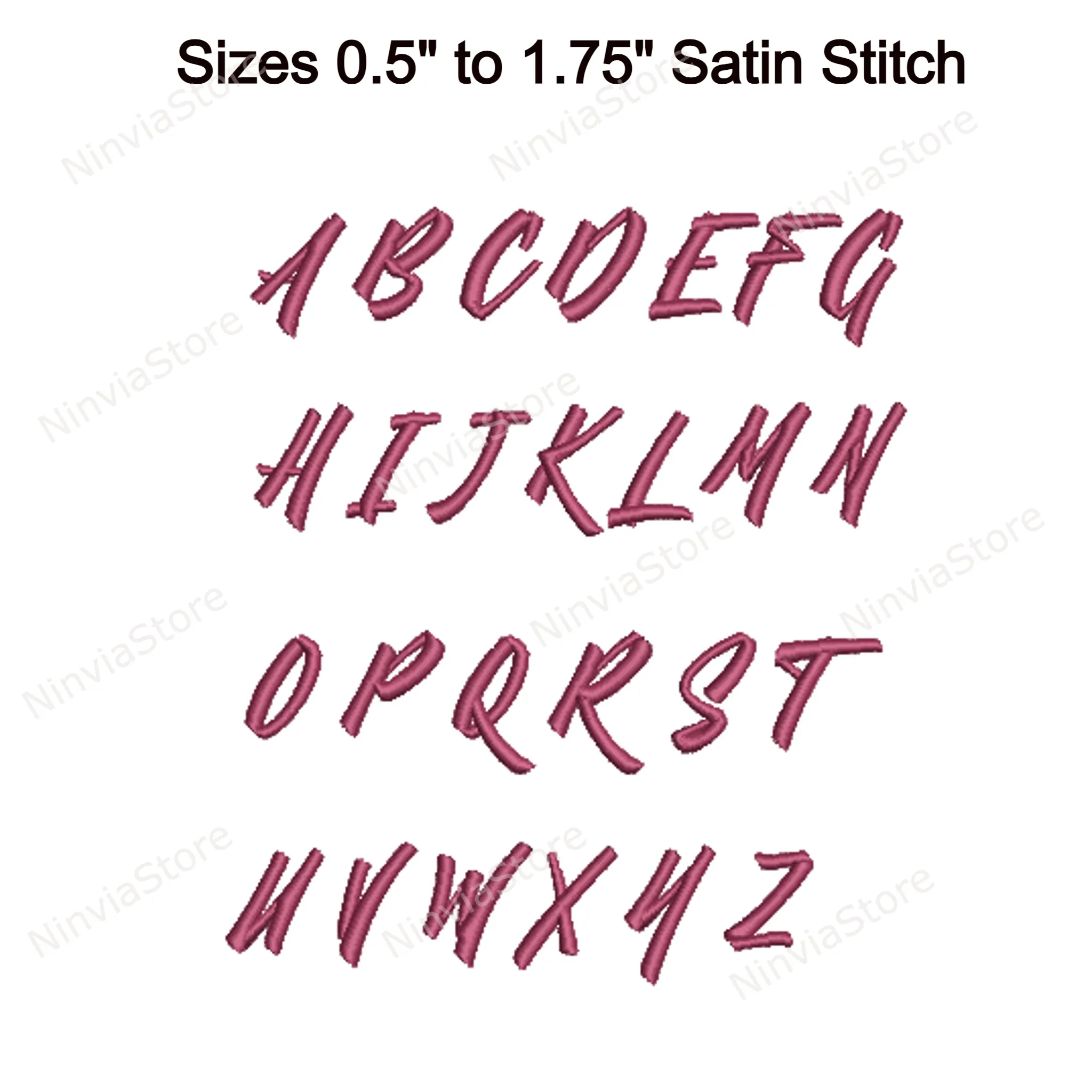 Bucket Script Machine Embroidery Font, 14 sizes, 8 formats, BX Font, PE font, Monogram Alphabet Embroidery Designs