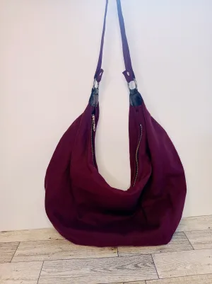 Burgundy Hobo Bag
