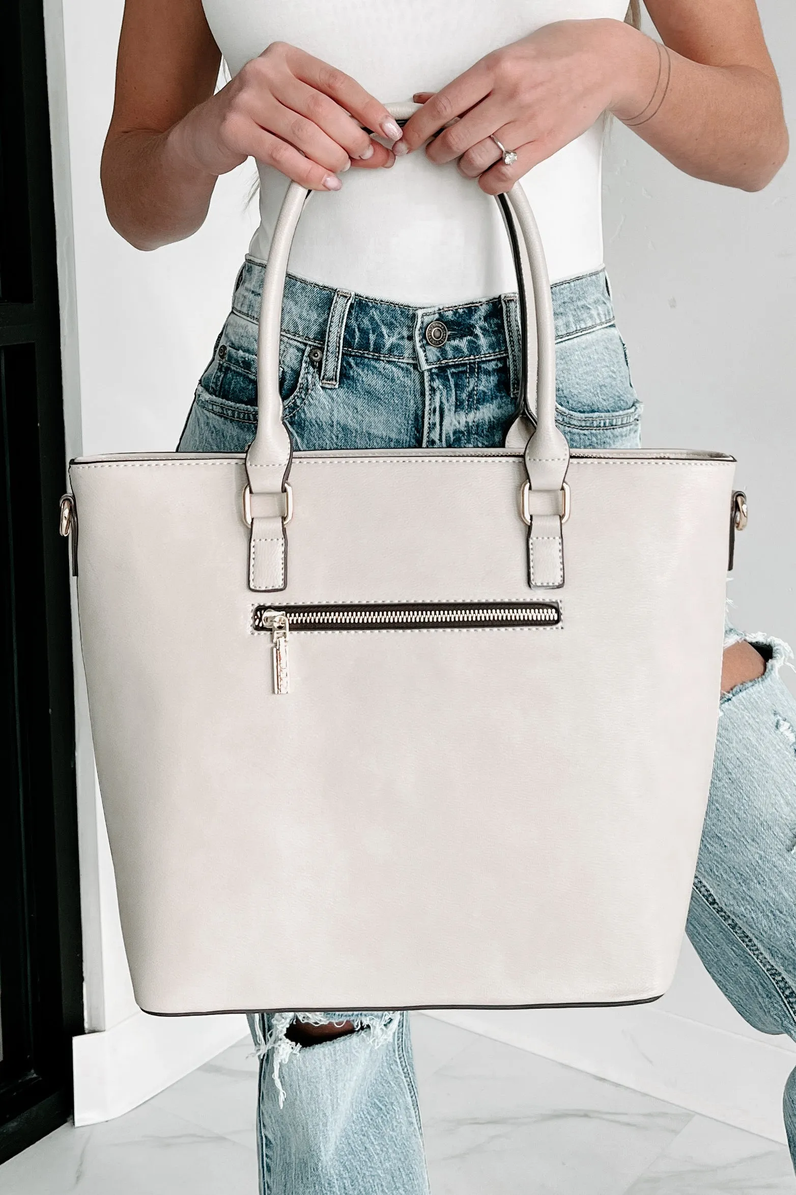 Business Woman Nicole Lee 3-Piece Purse Set (Warm Gray)