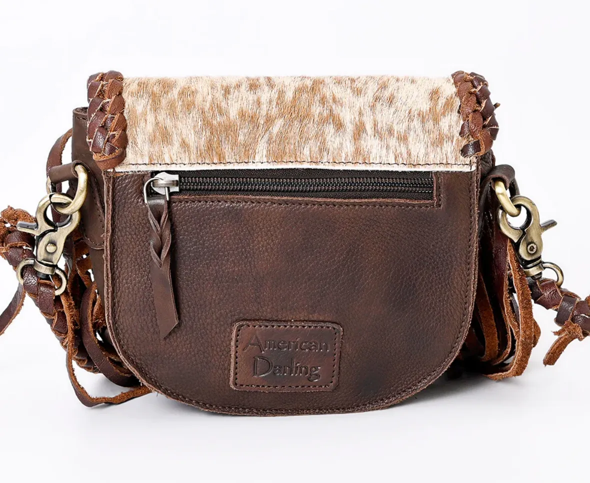Callie Cowhide Fringe Crossbody