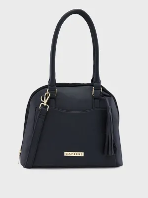 Caprese Montana Small Black Satchel Bag