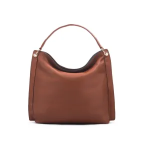 Carol Ann Slouchy Leather Shoulder Bag - Tan