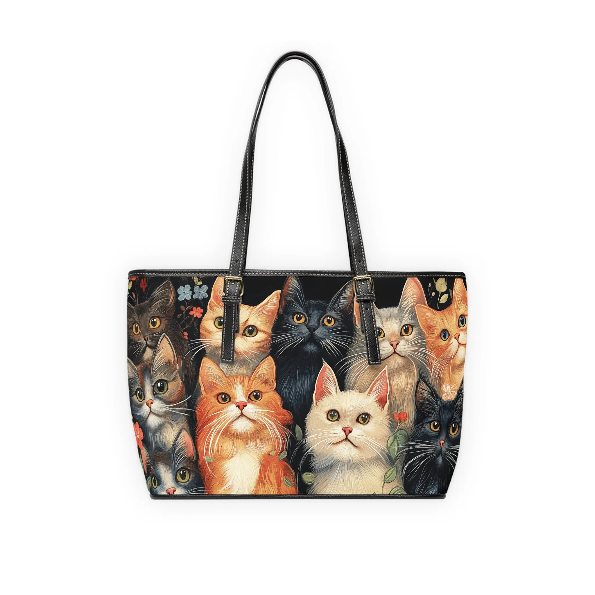 Cats 1 PU Leather Shoulder Bag