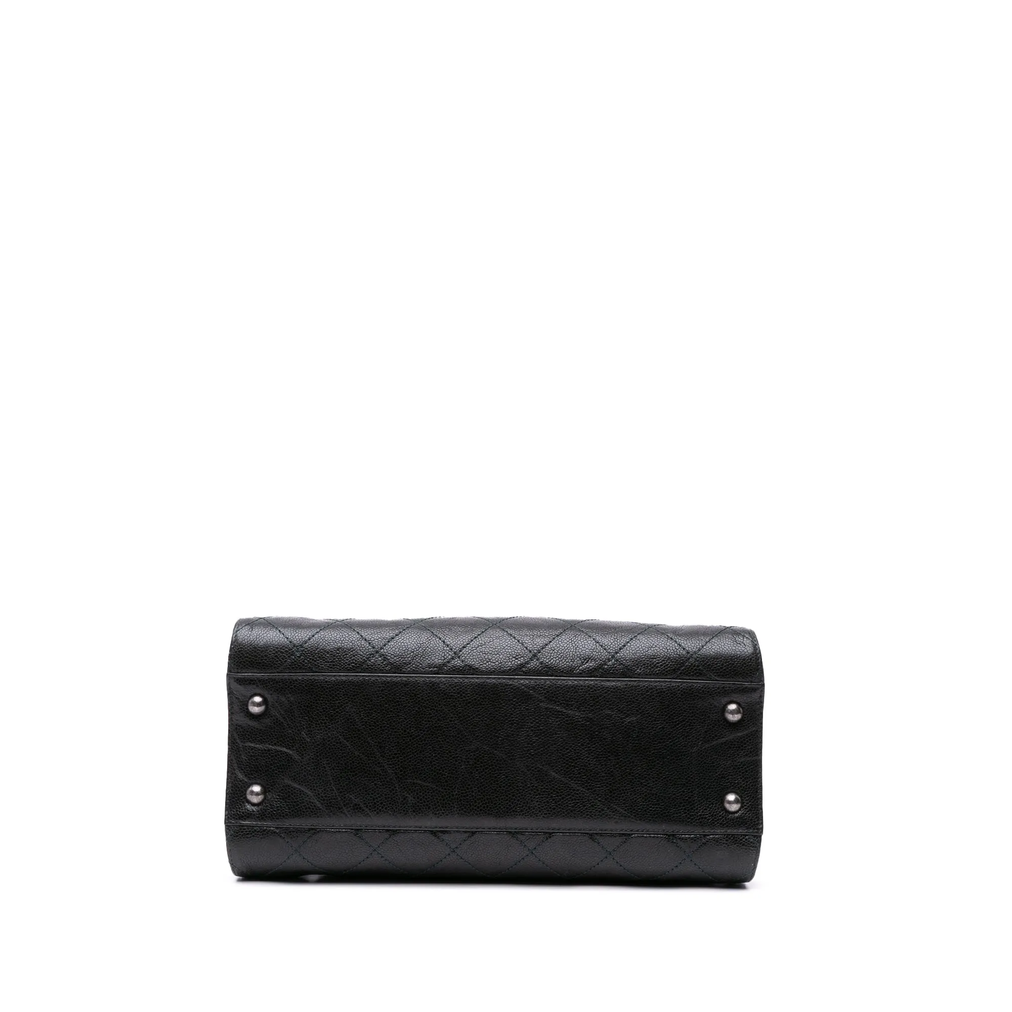 CC Quilted Crumpled Caviar Crave Tote