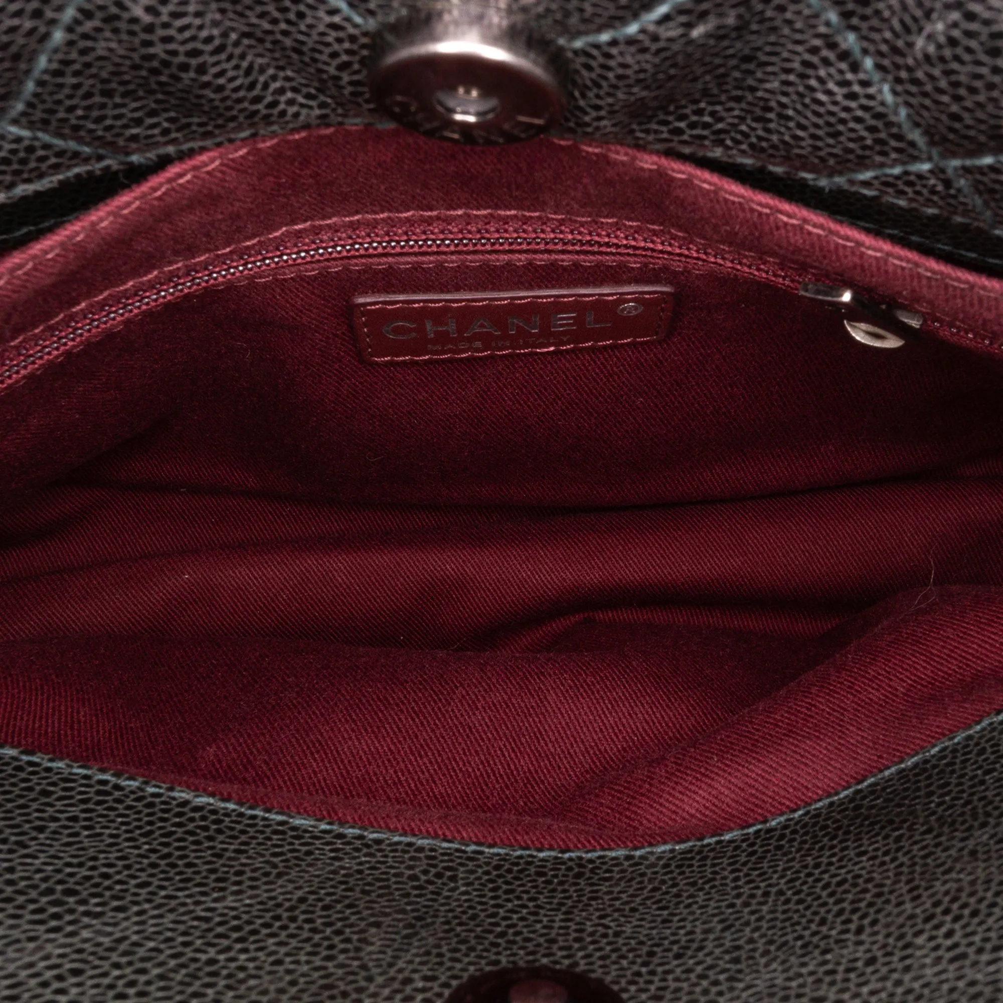 CC Quilted Crumpled Caviar Crave Tote