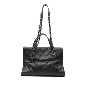 CC Quilted Crumpled Caviar Crave Tote