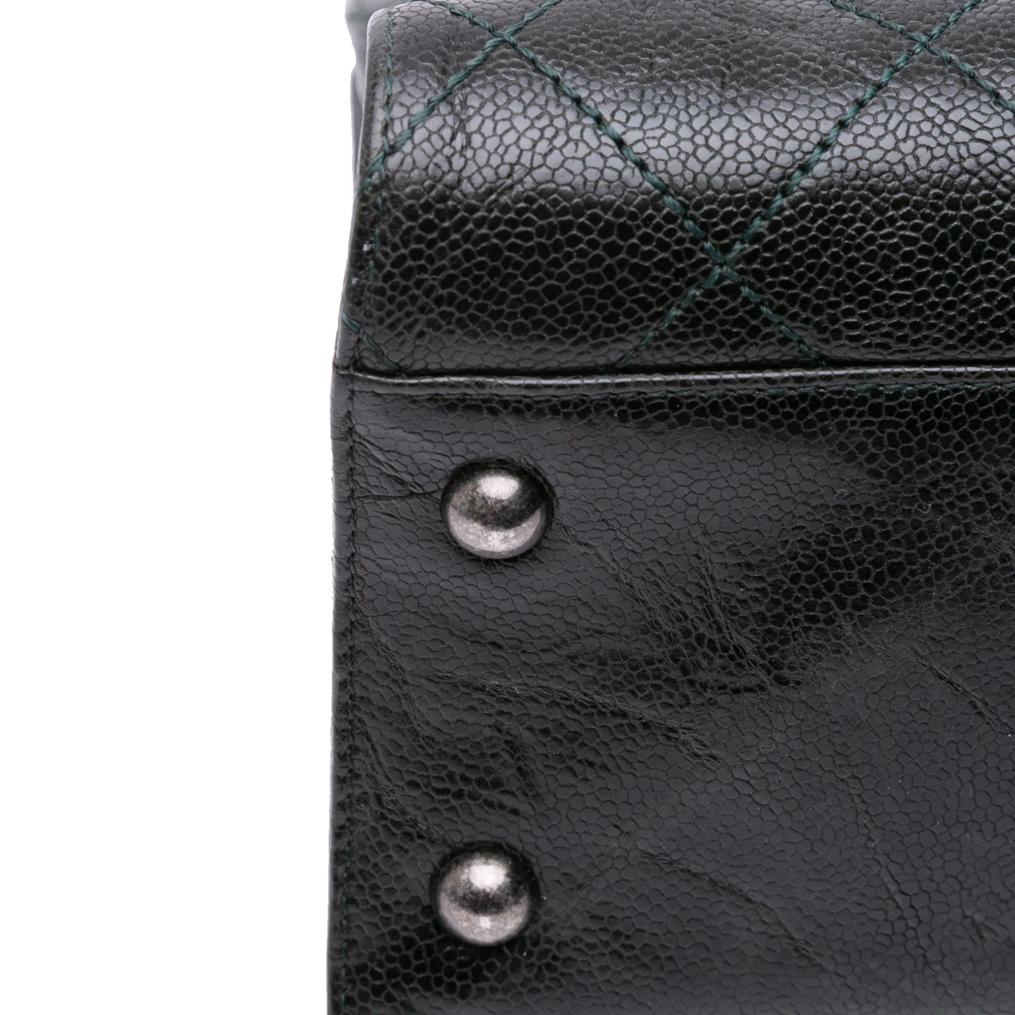 CC Quilted Crumpled Caviar Crave Tote