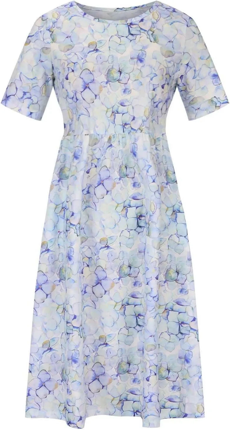 Ceboyel Women Boho Floral Summer Dresses Casual Maxi Dress Bohemian Flowy Long Dresses 2024 Trendy Vacation Clothes