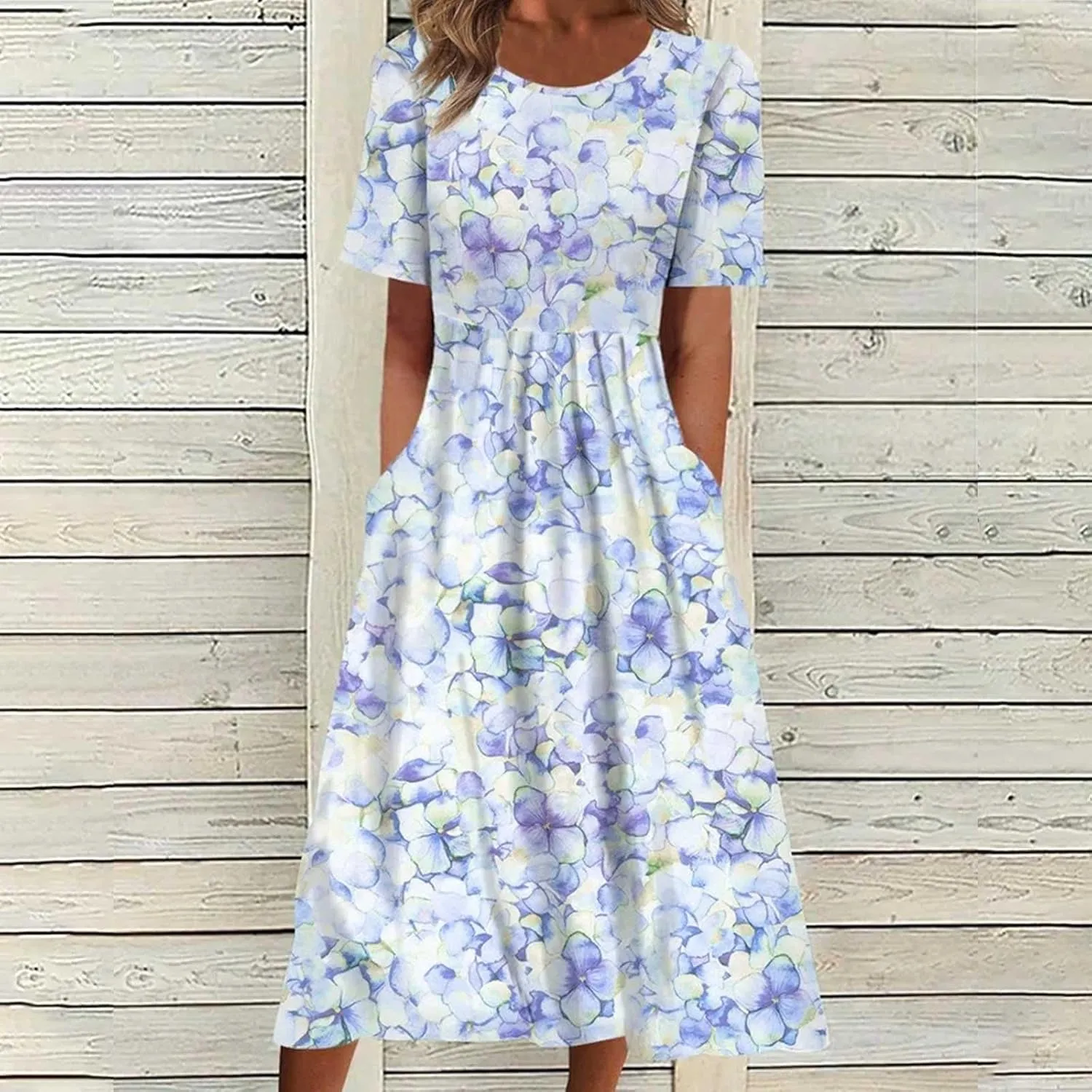 Ceboyel Women Boho Floral Summer Dresses Casual Maxi Dress Bohemian Flowy Long Dresses 2024 Trendy Vacation Clothes