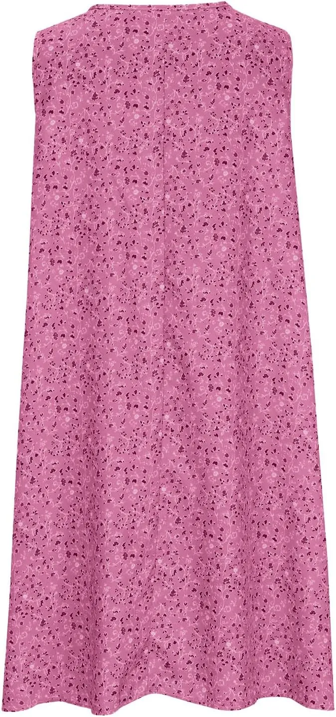 Ceboyel Womens Summer Tank Dresses Sleeveless Flowy Beach Dress Trendy 2024 Boho Sundreses Vacation Cute Clothing
