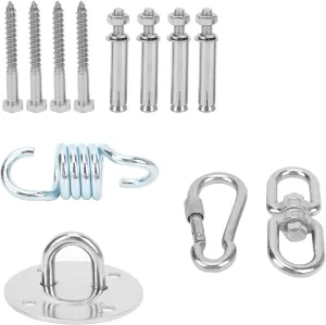 Ceiling Wall Steel Mount Anchor, Ceiling Buckle Hook Fix Base Sturdy and Stainless Steel for Gym Training for Aerial Yoga