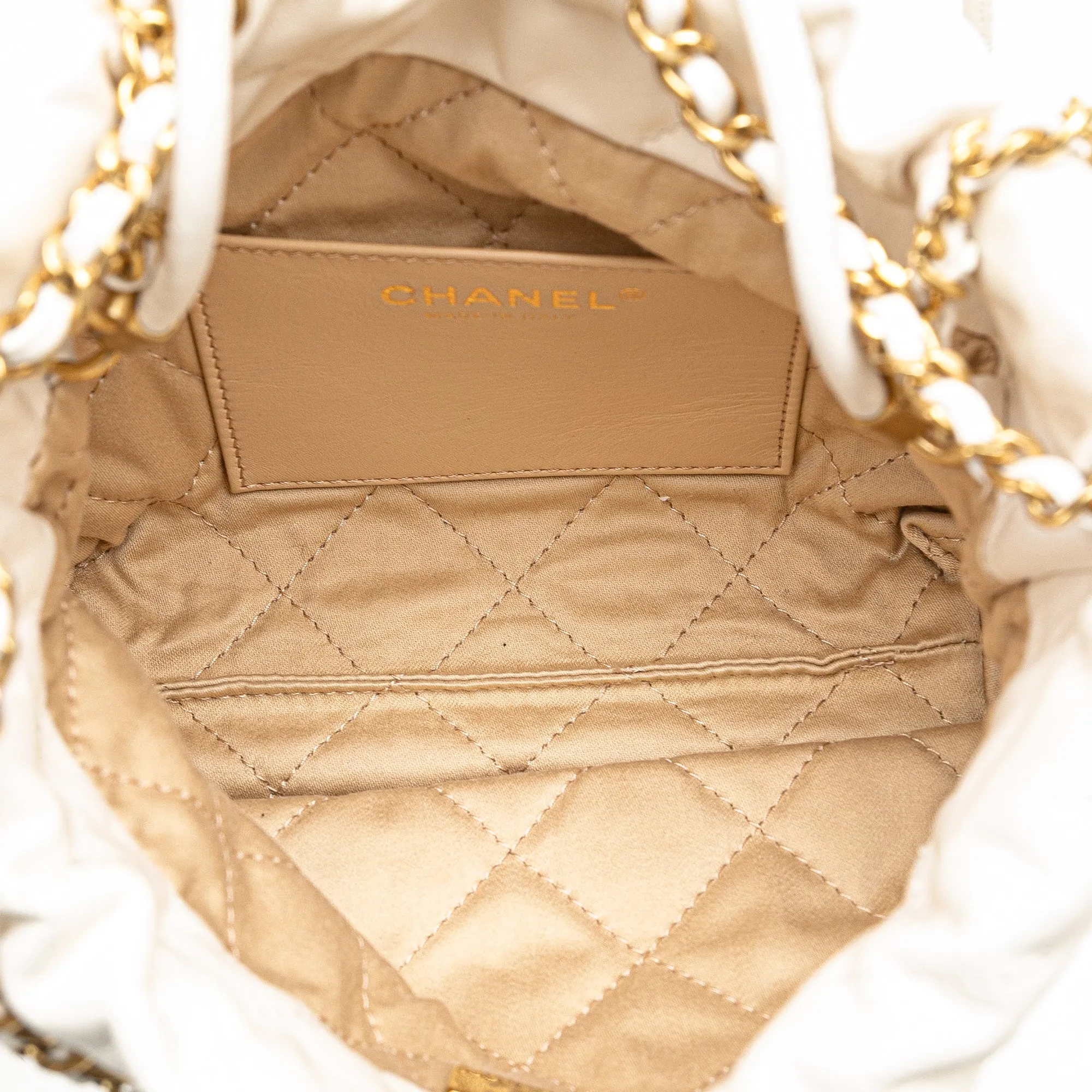 Chanel Mini Shiny Calfskin 22 Hobo (20871)
