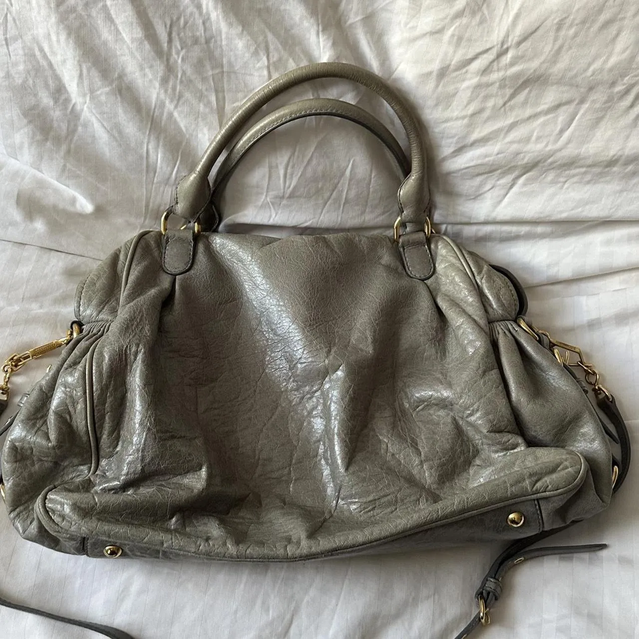 CHARM MIU BAG Cyber Monday deal ✨ Pre-owned NAPPA Vast assortment ✨ MIU Authentic MINI LEATHER