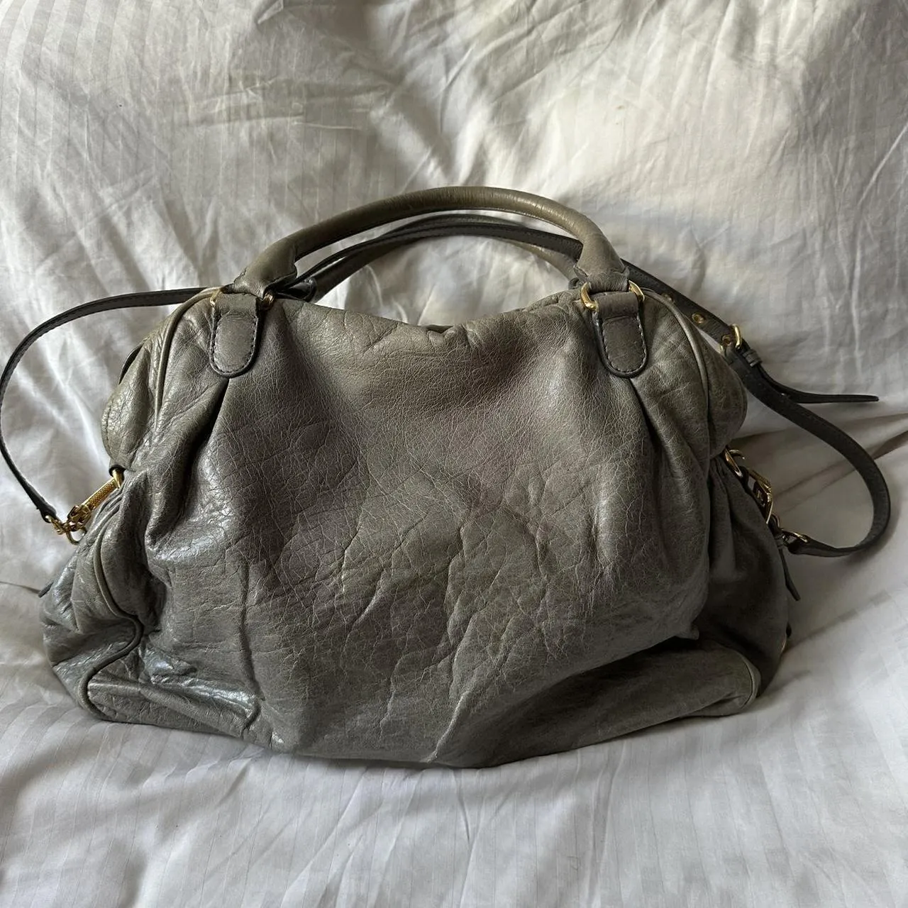 CHARM MIU BAG Cyber Monday deal ✨ Pre-owned NAPPA Vast assortment ✨ MIU Authentic MINI LEATHER