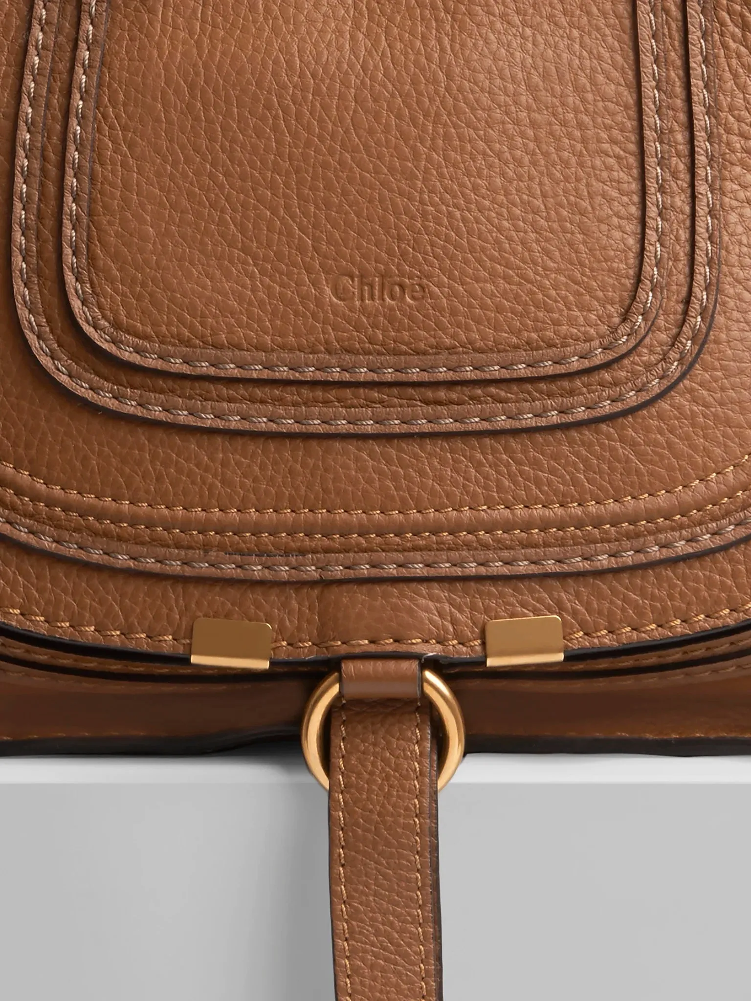 CHLOÉ SMALL TOPSTITCH MARCIE HANDBAG