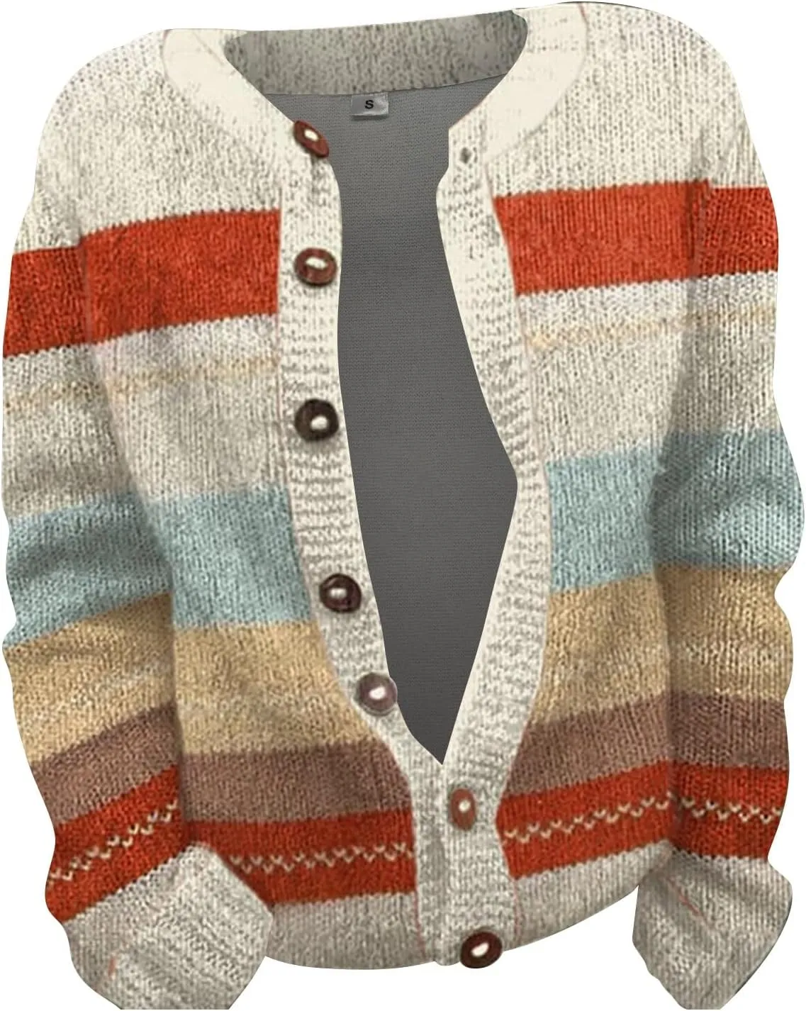 Christmas Sweater Cardigan for Women 2024 Going Out Spring Vacation Ugly Sweaters Long Sleev