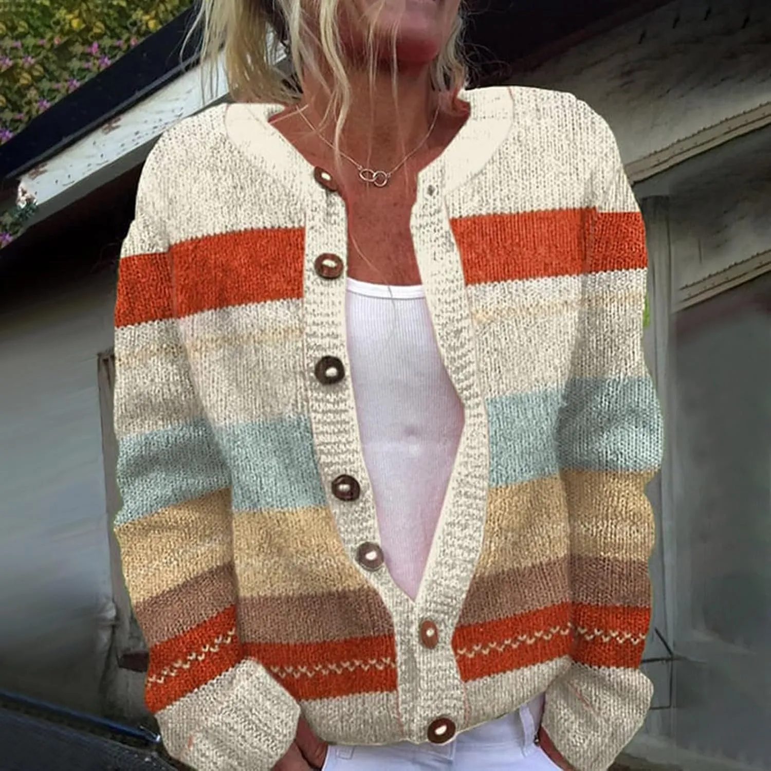 Christmas Sweater Cardigan for Women 2024 Going Out Spring Vacation Ugly Sweaters Long Sleev