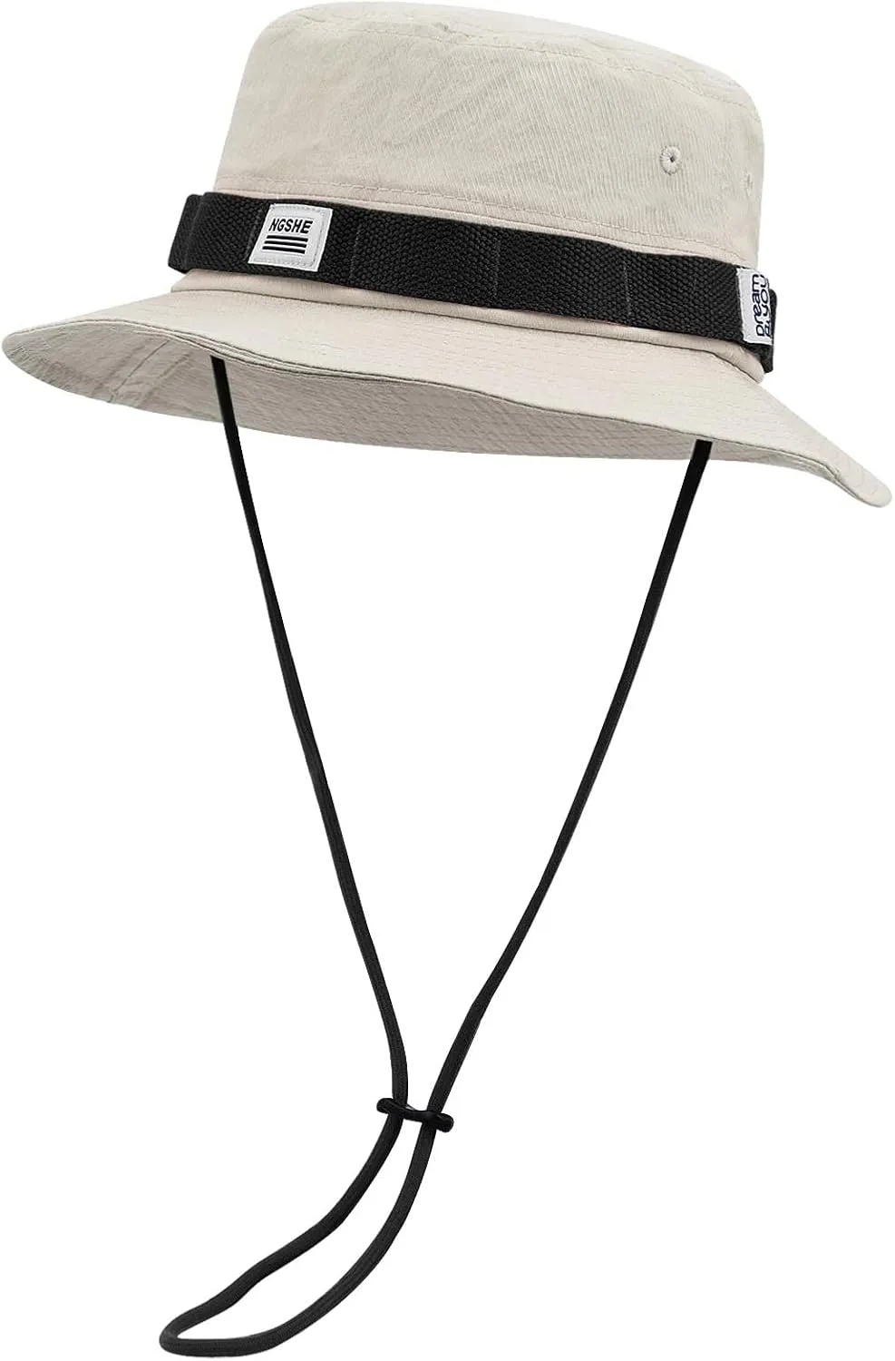 Clakllie Unisex Boonie Hat Bucket Hats with String Wide Brim Hiking Fishing Hat UV Sun Protection Safari Cap Jungle Caps
