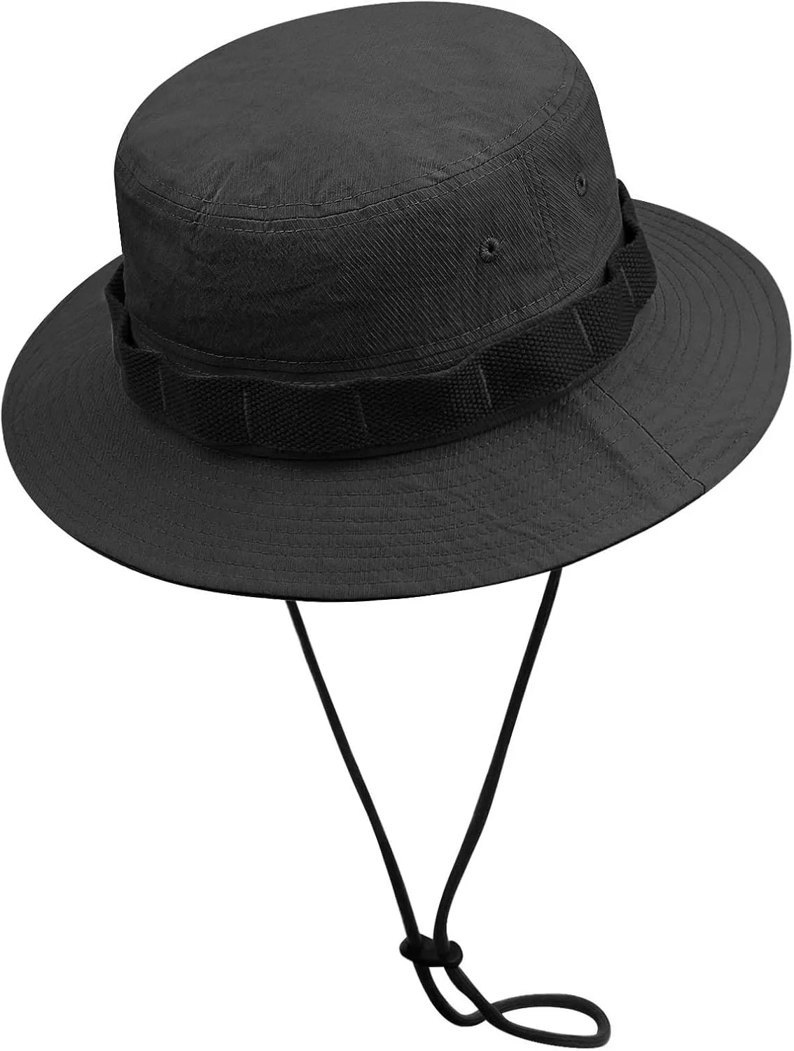 Clakllie Unisex Boonie Hat Bucket Hats with String Wide Brim Hiking Fishing Hat UV Sun Protection Safari Cap Jungle Caps