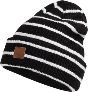 CLAPE Unisex Slouchy Cuff Toboggan Cap Knit Hat Fashion Striped Beanie Stocking Cap Warm Cozy Knitted Ski Hat Skullies Caps