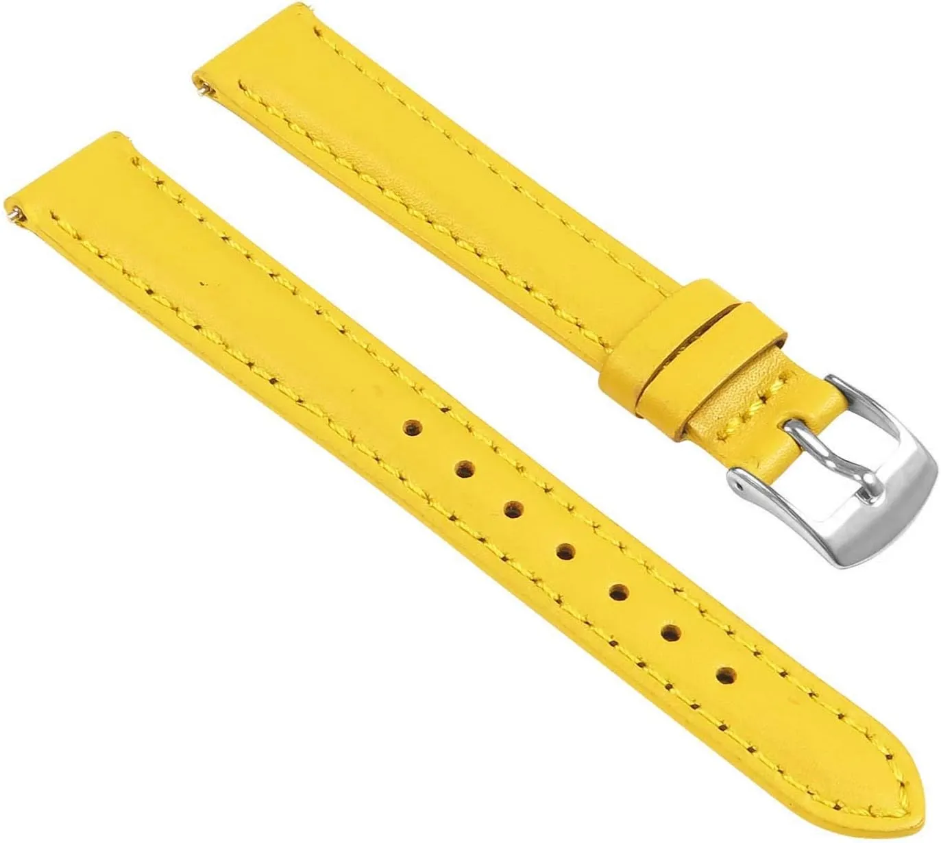 Classic Women's Leather Quick Release Watch Band Strap - Choose Your Color/Length - 8mm 10mm 12mm 14mm 16mm 18mm 20mm 22mm 24mm