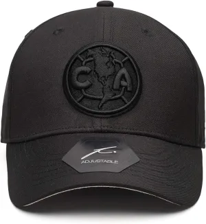 Club America Soccer 'Dusk' Adjustable Hat/Cap Black by Fan Ink